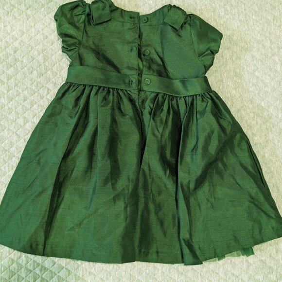 Emerald Green Christmas Dress 18-24m - Picture 3 of 4